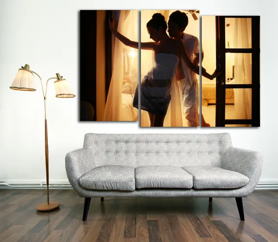 Модульная картина "Нежная ночь"