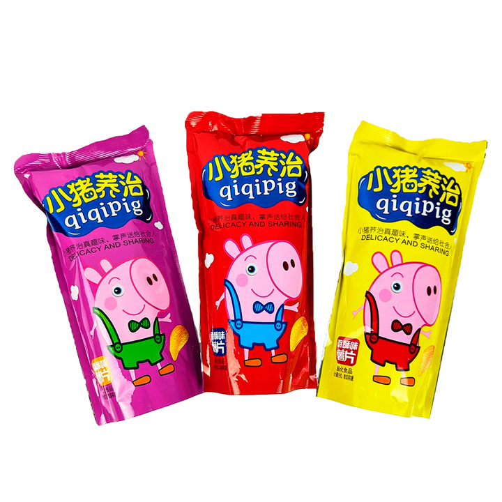 Чипсы QiqiPig Delicacy and Sharing вкус микс 20 г