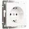 Розетка с заземлением Werkel белый матовый W1171061 4690389184703