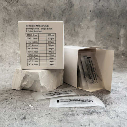 Иглы для пирсинга - 100шт