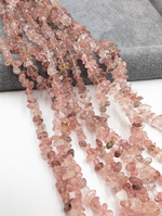 Клубничный кварц крошка мини 3-5мм