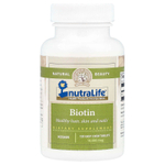 NutraLife, Биотин, 10 000 мкг, 120 жевательных таблеток