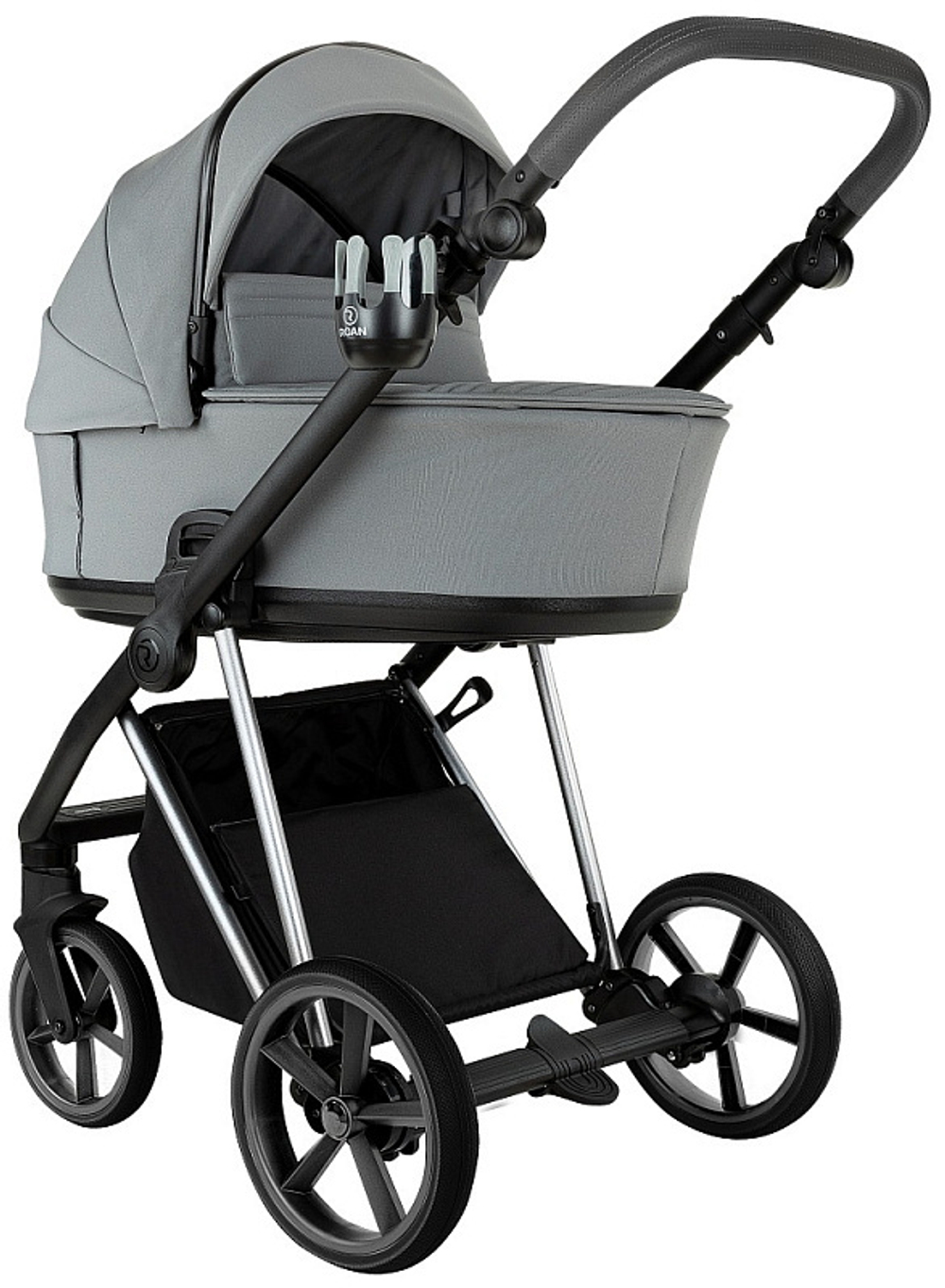 Детская коляска Roan Sol Vintage Luxury 2.0 3 в 1 с автокреслом Tutis Elo Black VIN 01/BT Blue Tea/Blue Tea/руч.Grey/к.Grey