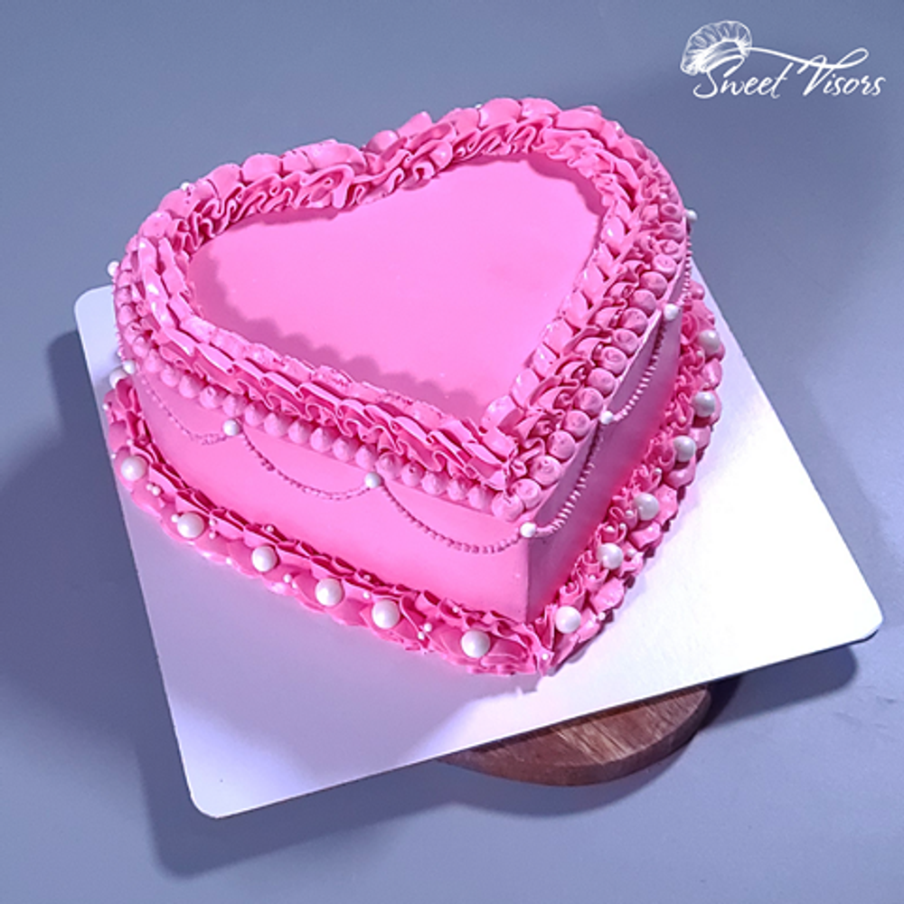Торт в виде сердца Кондитерская Сладкие Козырьки Sweet Visors Светланы Дегтеревой