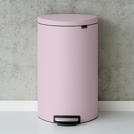 Ведро для мусора Brabantia FlatBack 30л розовое
