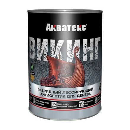 Гибридный лессирующий антисептик для дерева АКВАТЕКС ВИКИНГ