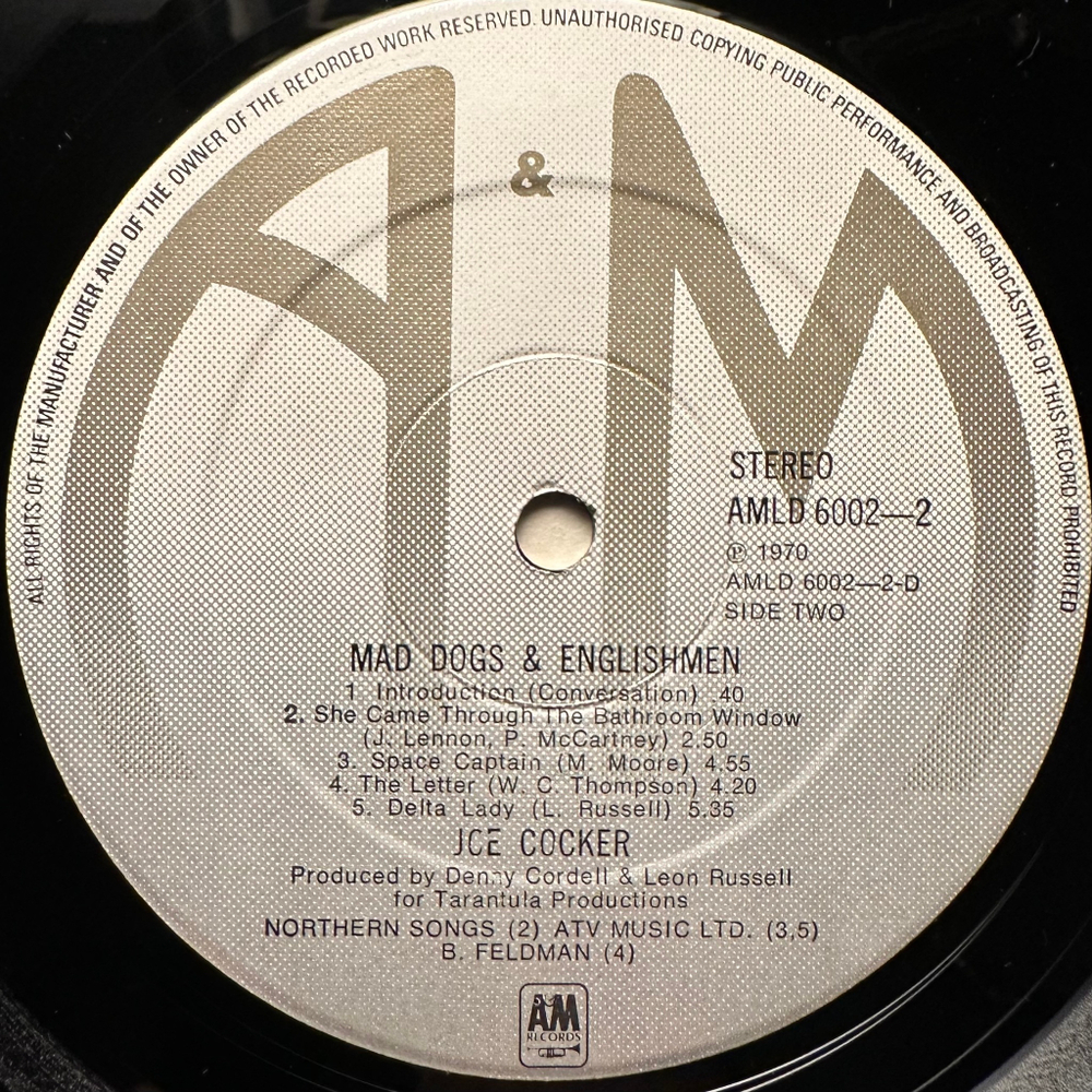 Joe Cocker - Mad Dogs & Englishmen 2LP (Англия)
