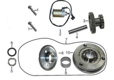 Запчасти двигателя к квадроциклу Motax Grizlik T200 | Grizlik T200 LUX. Рис. E11