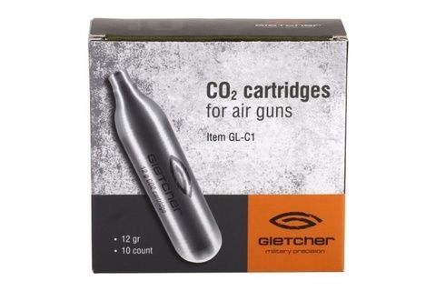 Баллоны CO2 Gletcher, 12 грамм, 10 штук