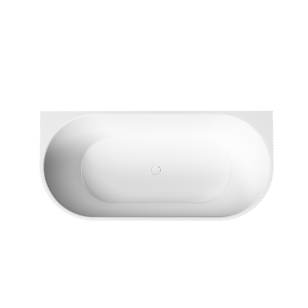 Акриловая ванна Sancos Vivia 1700x800x580 мм, пристенная, с каркасом, со сливом-переливом, донным клапаном"сlick-сlack", цвет белый, арт. FB25