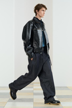 ZARA ФУТБОЛКА СВОБОДНОГО КРОЯ ИЗ ПЛОТНОГО ХЛОПКА, ВЫЦВЕТШИЙ СИНИЙ