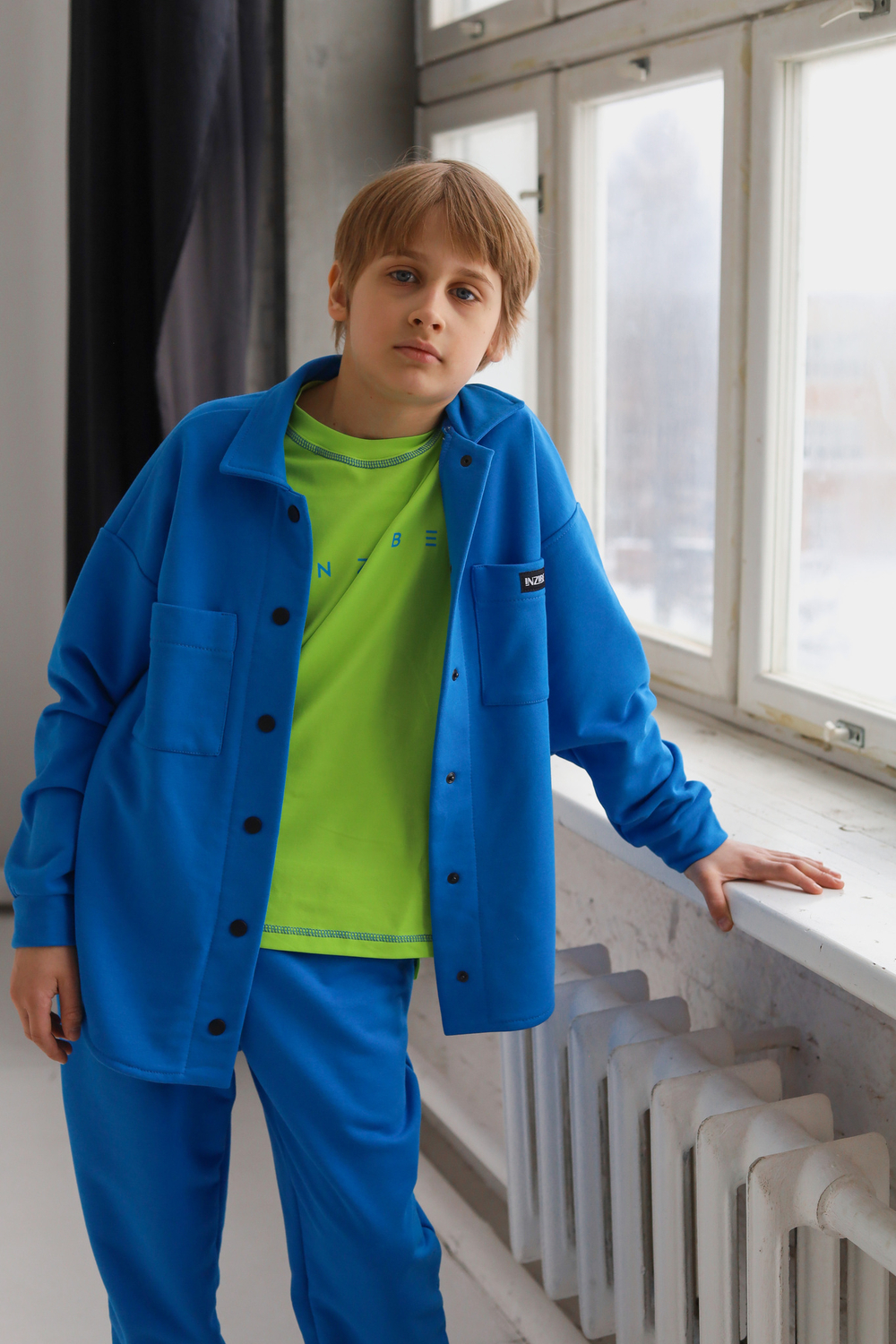 Рубашка "COLOUR MIX" for KIDS, синяя