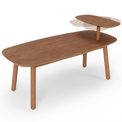 Столик кофейный Umbra Swivo светлый орех