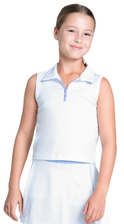 Футболка для мальчика теннисная Lucky in Love Club Zip Sleeveless - blav