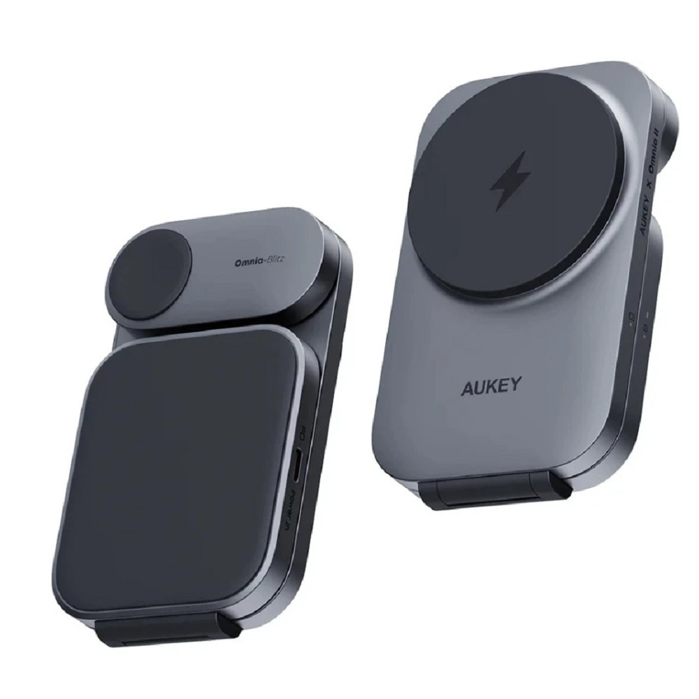 Беспроводное зарядное устройство Aukey беспроводное зарядное устройство 3in1 travel Qi2 (AMC-LC-MC312)
