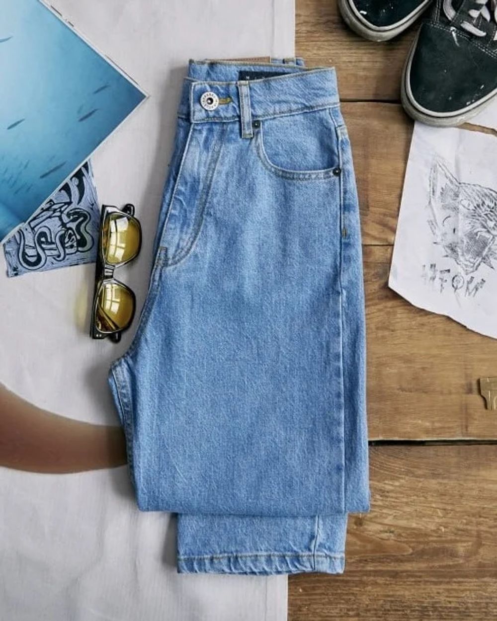 Джинсы Miracle Apparel 2355 Slim Straight женские light blue