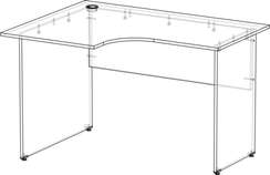 Стол эргономичный Стандарт-Pro венге