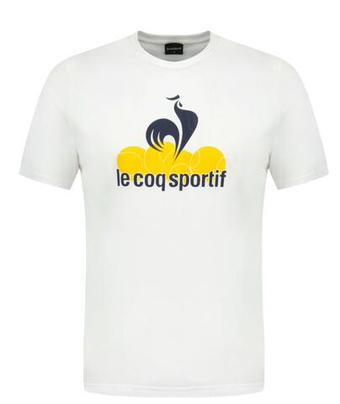 Мужская теннисная футболка Le Coq Sportif Graphique Short Sleeve 25 N°1 - белый
