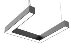 Светильник П-образный 160вт 1000x500x80мм