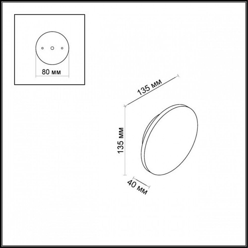 Накладной светильник Odeon Light Eclissi 3634/6WL