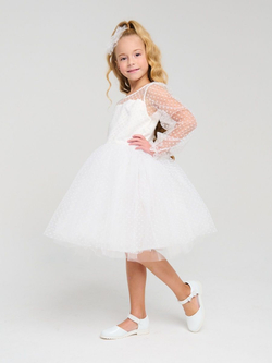 Пышное платье Уэнсдэй Аддамс (Wednesday Addams) в горох