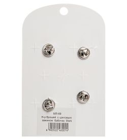 MR- 89 Н-р брошей с цанговым зажимом бабочка «Пушистики» Mark Rita