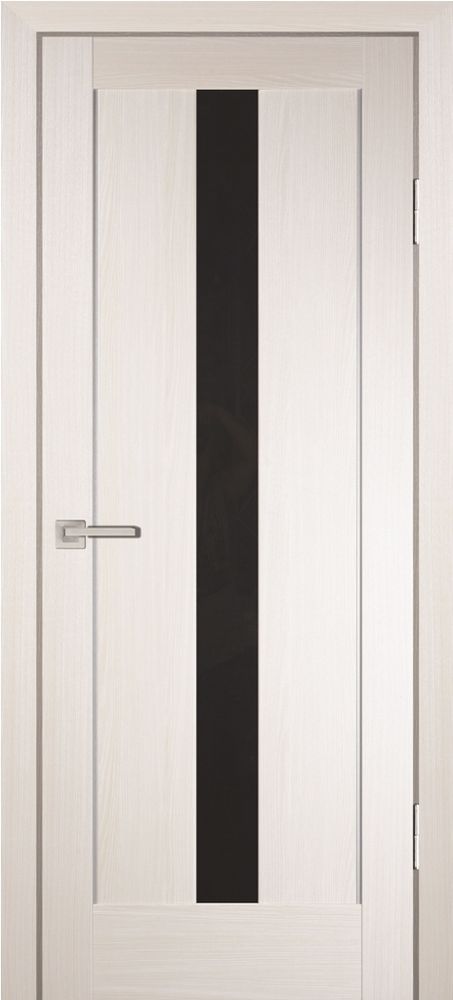 Дверь PS-02 / Цвет ЭшВайт Мелинга / черный лакобель / Двери PROFILO PORTE