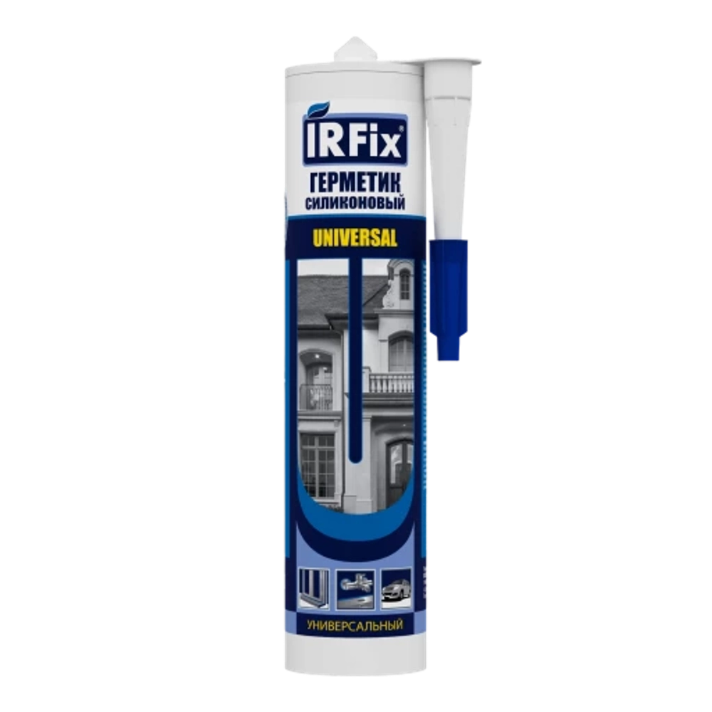 IRFix Universal Герметик силиконовый универсальный 310мл (Белый, RAL 9010)