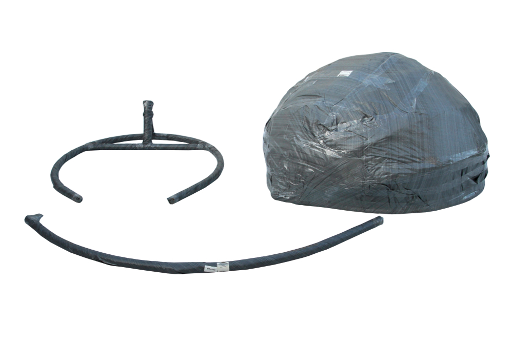 Кресло подвесное двойное Феникс арт.CN3423-МТКОР (стойка+осн.КОРИЧ,корзн.кор..,подуш.беже.3уп. (M))