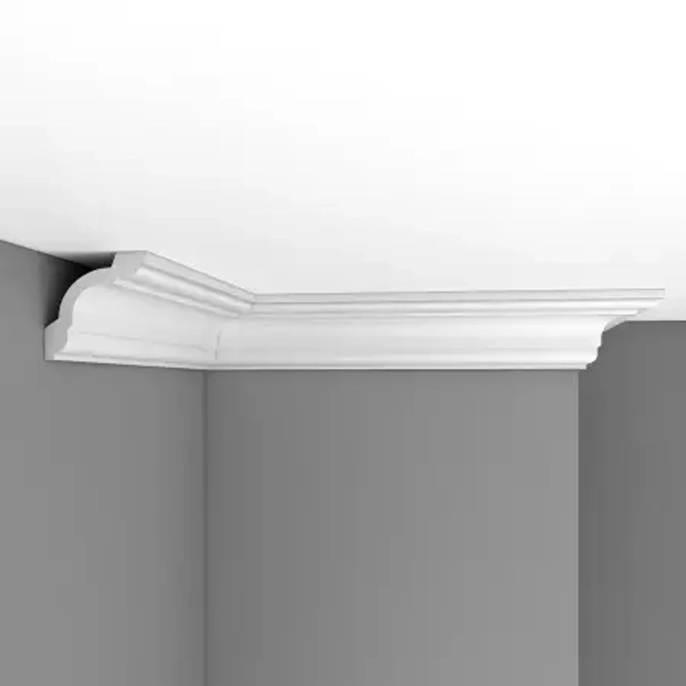 Плинтус потолочный гладкий DECOMASTER 96630F гибкий (75*75*2400мм)