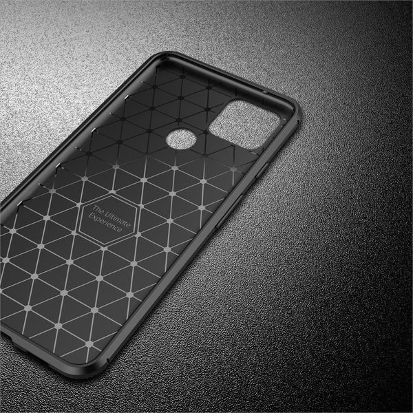 Силиконовый ударопрочный чехол Yuetao для Google Pixel 5 (Черный)