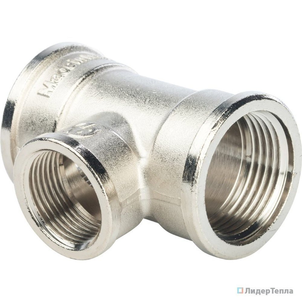 Тройник перех.резьбовой 1"*3/4*1"НИКЕЛЬ  48622