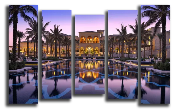 Модульная картина "Отель в Дубае"