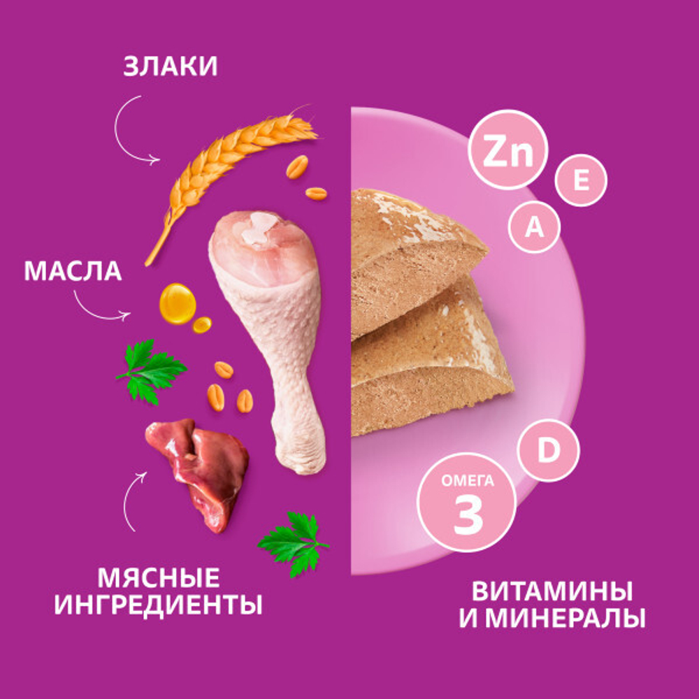 Влажный корм для котят Whiskas паштет из курицы 75 г