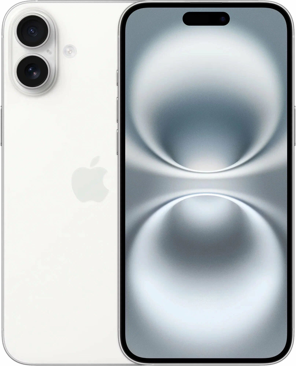 Смартфон Apple iPhone 16 Plus, OLED-экран, 6.7", 128ГБ, белый, nanoSIM+eSIM