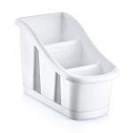 Подставка для столовых приборов белая