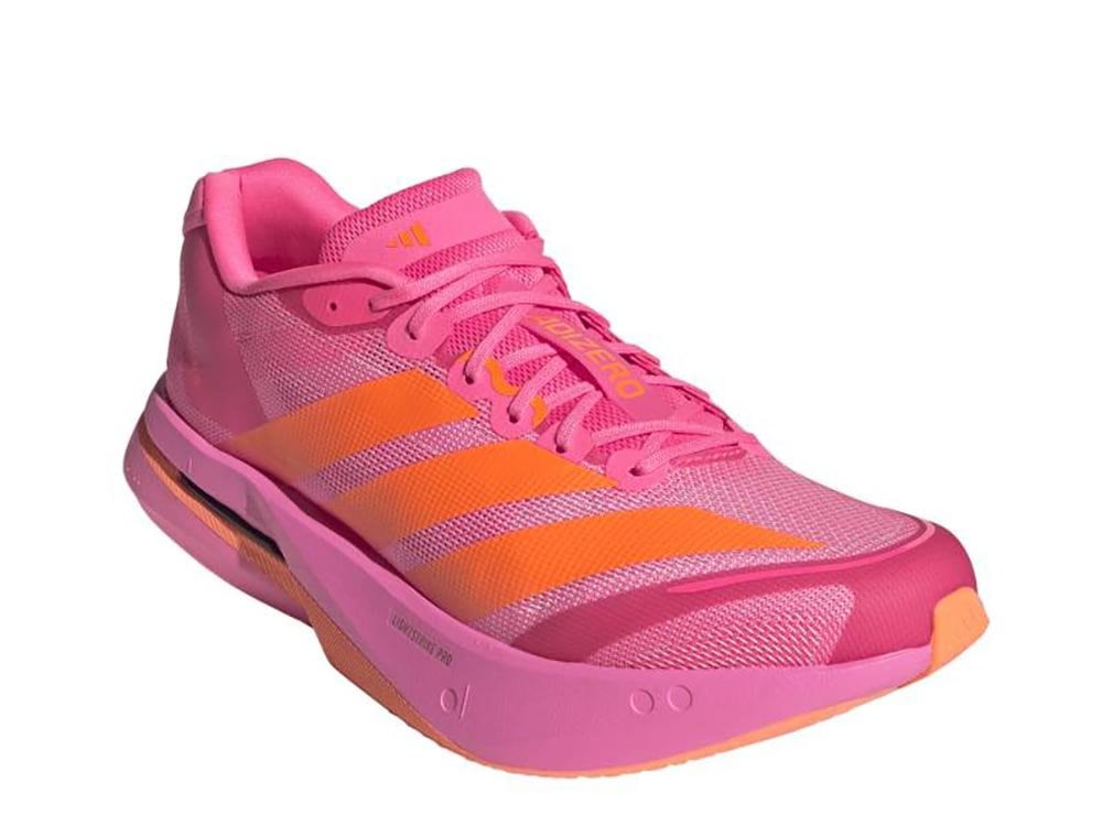 Мужские беговые кроссовки adidas Adizero Boston 13 M розово-оранжевые