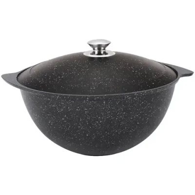 Казан для плова 6л, АП (темный мрамор) кмт65а