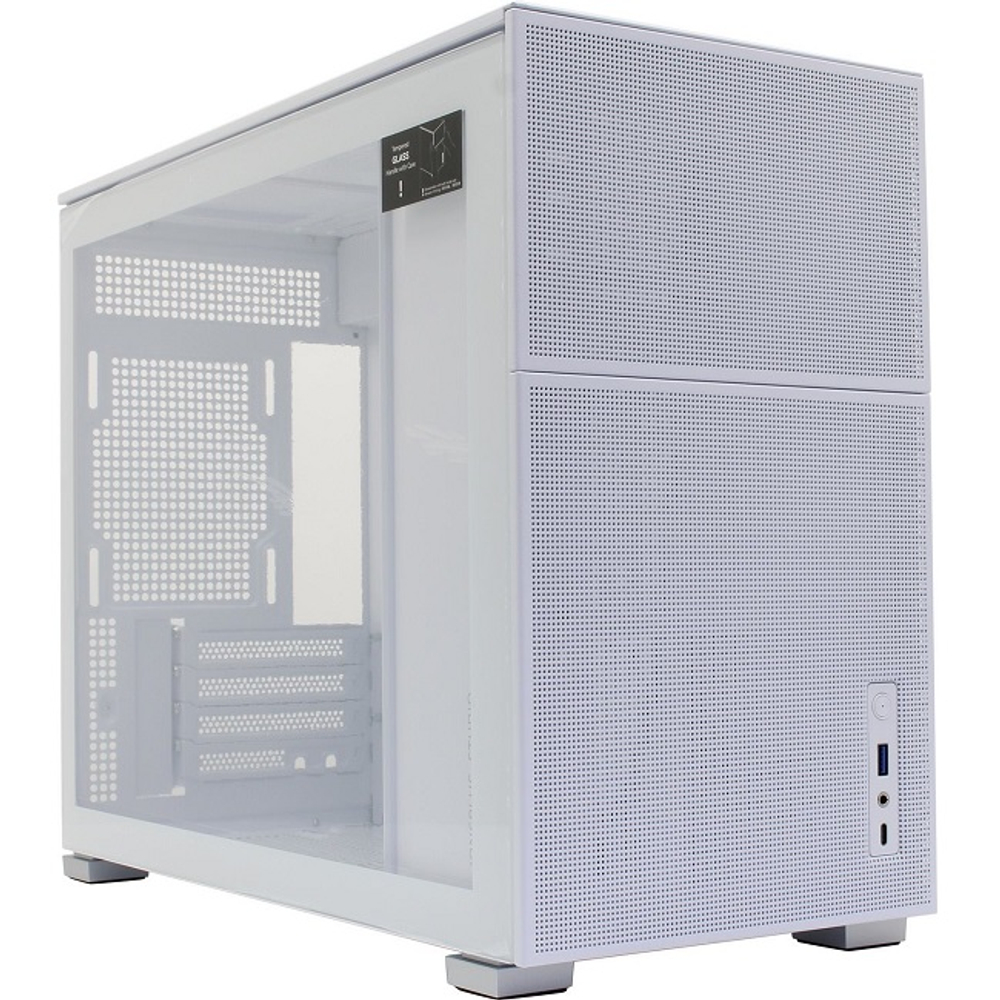 Корпус Mini-Tower JONSBO D31 MESH TG, Micro-ATX, без Б.П, белый (D31 MESH White)