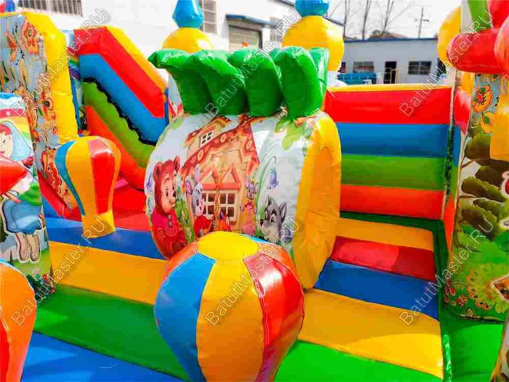 Надувной батут-горка "Русские сказки", 6x5x2.8 м