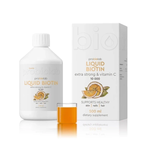 PROBIOLAB LIQUID BIOTIN extra strong & vitamin C 10000 Биотин питьевой 500 мл