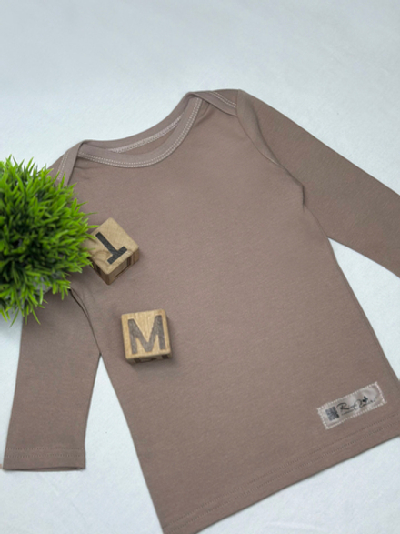 Футболка с длинным рукавом Тауп Грей