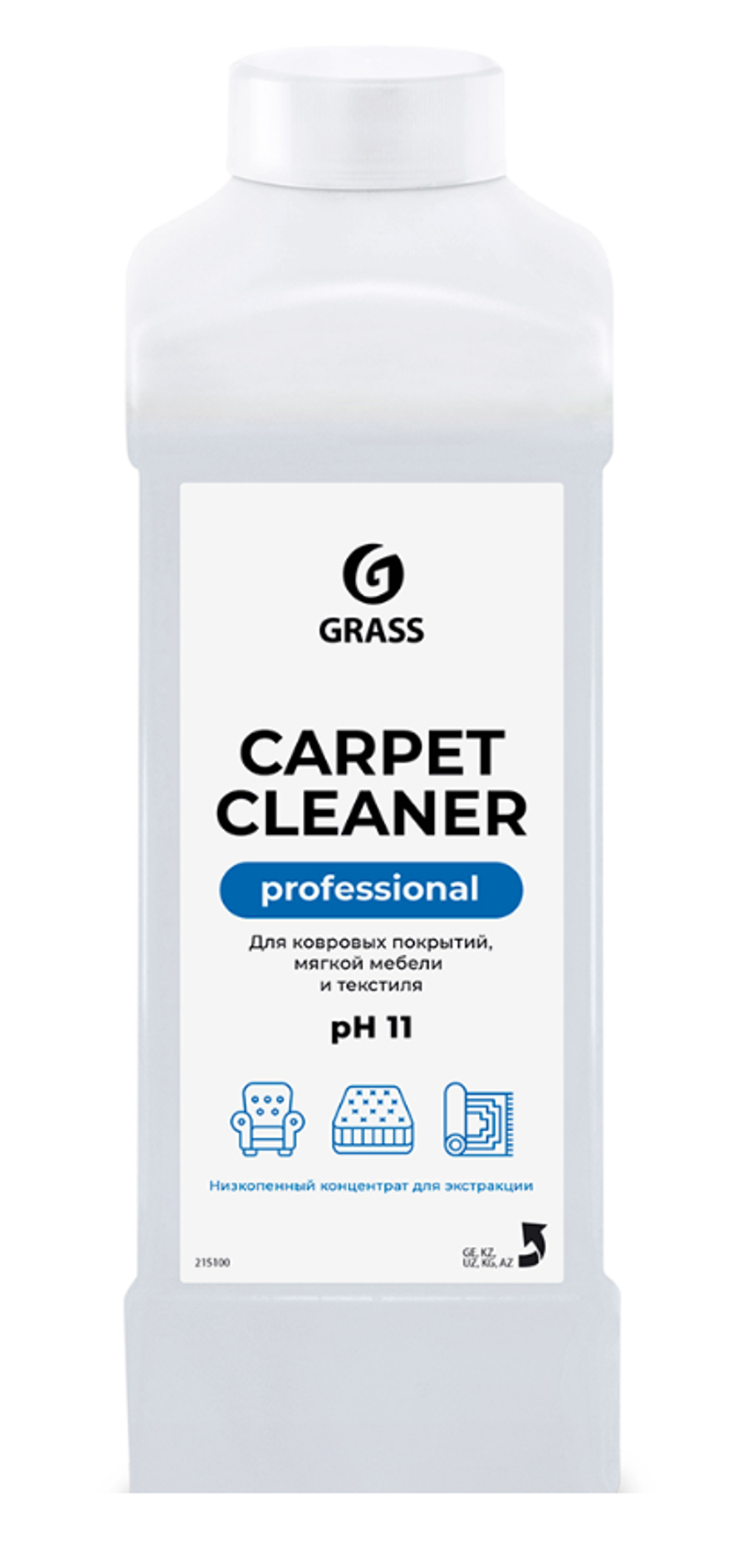 Средство для чистки ковров и мягкой мебели Grass Carpet Cleaner, 1 л