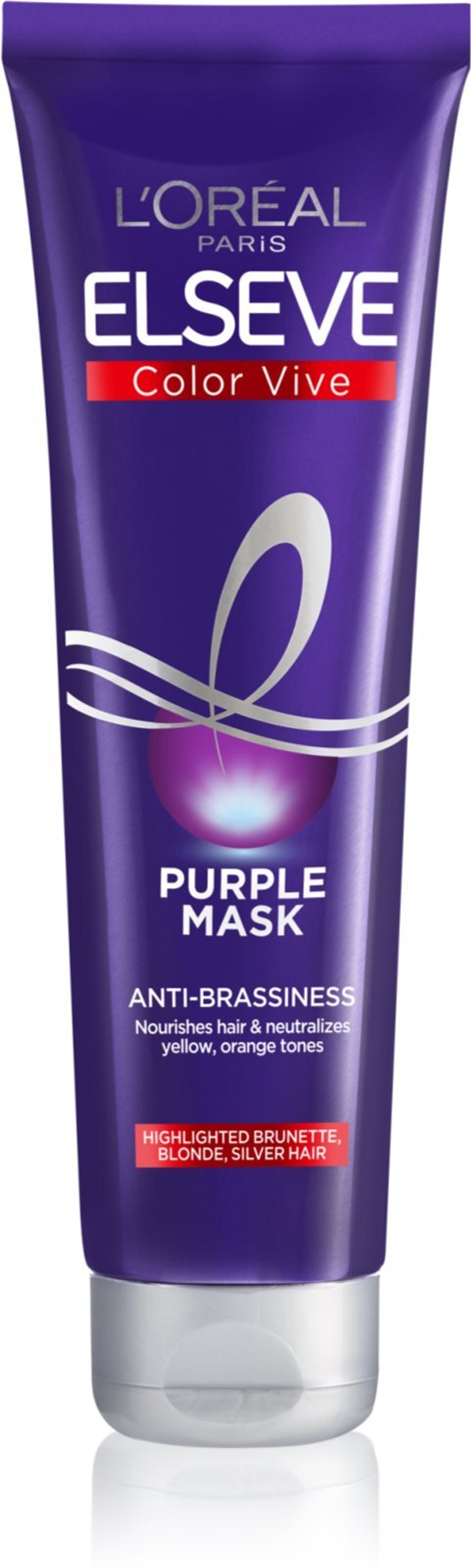 L’Oreal Paris Elseve Color-Vive Purple - питательная маска для светлых и балаяжных волос /   150  ml  / GTIN 3600523912612