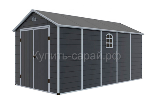 Сарай - гараж пластиковый Black Fox Modernist J 8x15