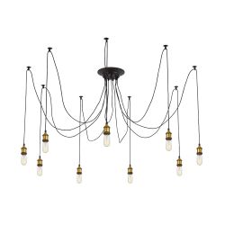 Citilux Эдисон CL451091 Люстра паук Венге Бронза