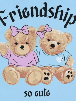 Футболка для садика и школы.девочка.набор 3 шт