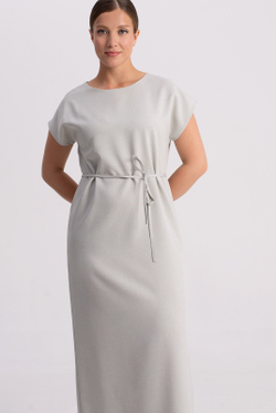 Платье женское 3946АПА, серый лен #38СЛ053946АПА