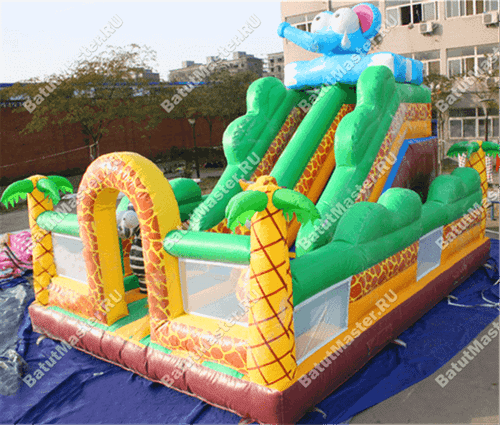 Коммерческий надувной батут "Африканское безумие"