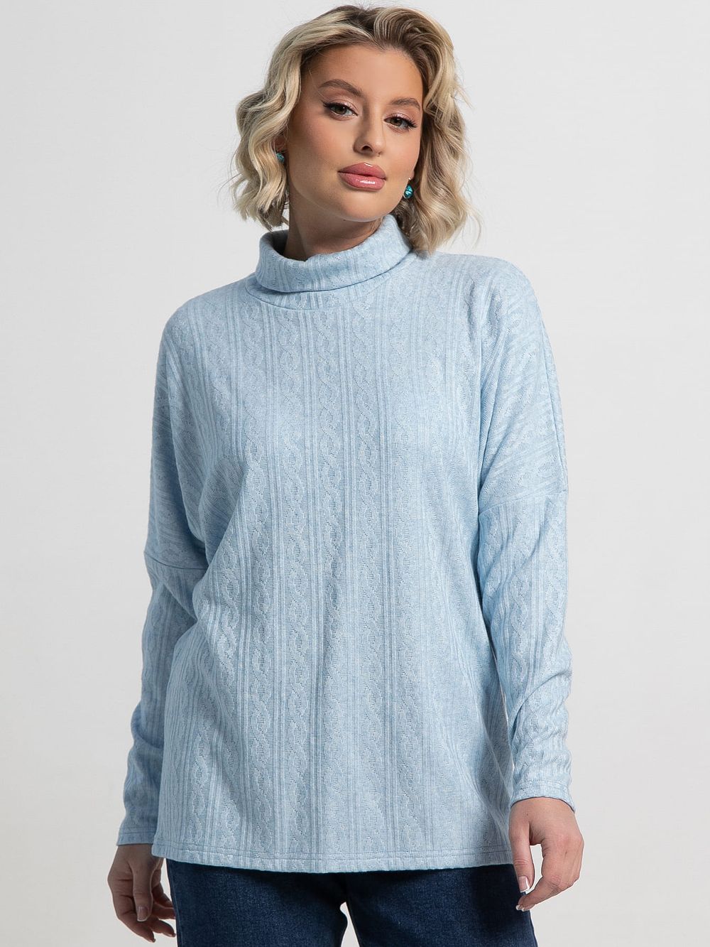 Джемпер Нива (голубой) Б15162-1М LT Collection